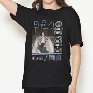 Playera negra Suga Bts